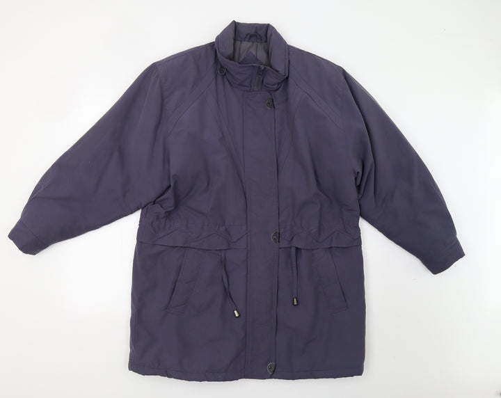 Drizzler Womens Blue   Overcoat Coat Size 12