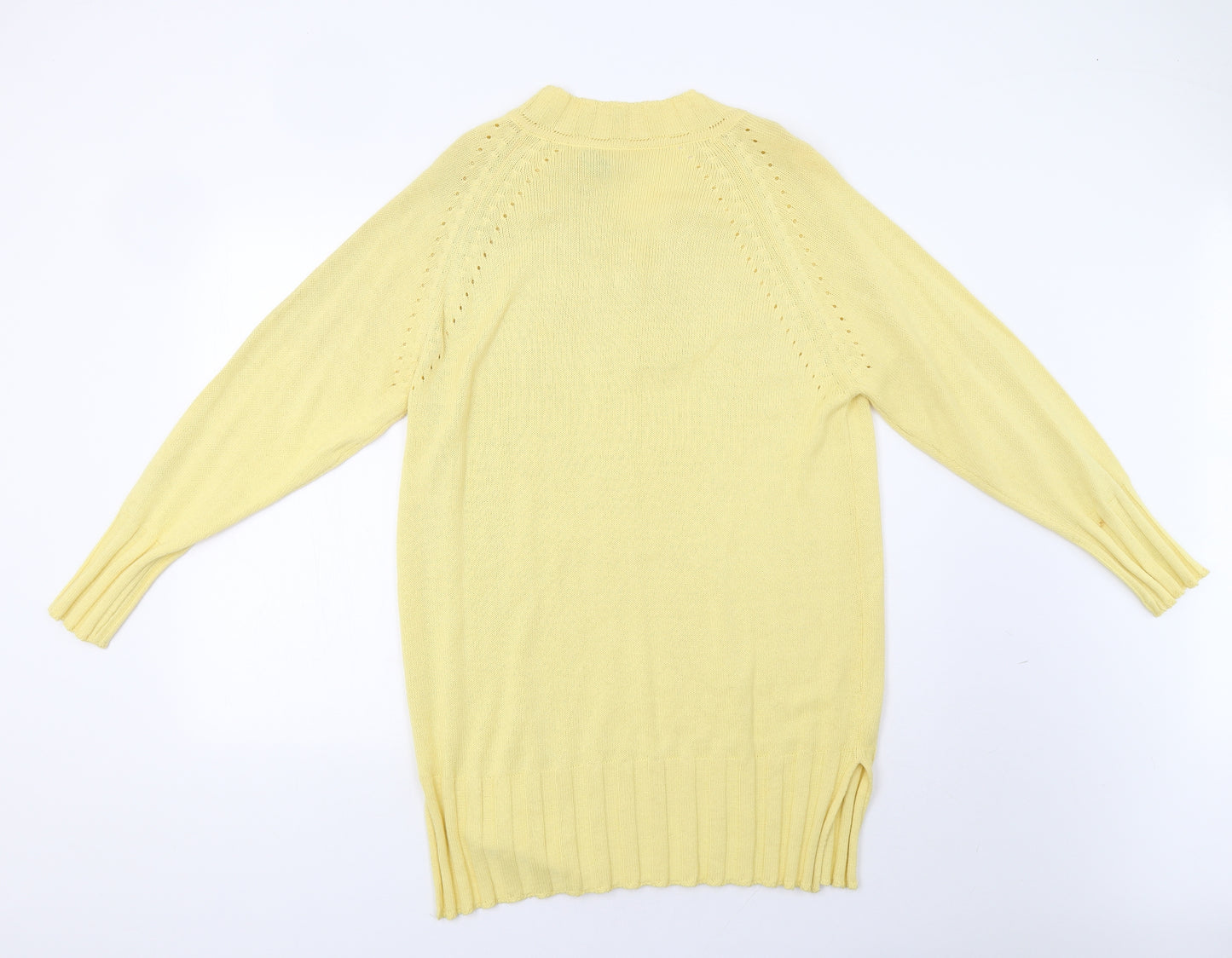 Passione Womens Yellow   Tunic Jumper Size 16