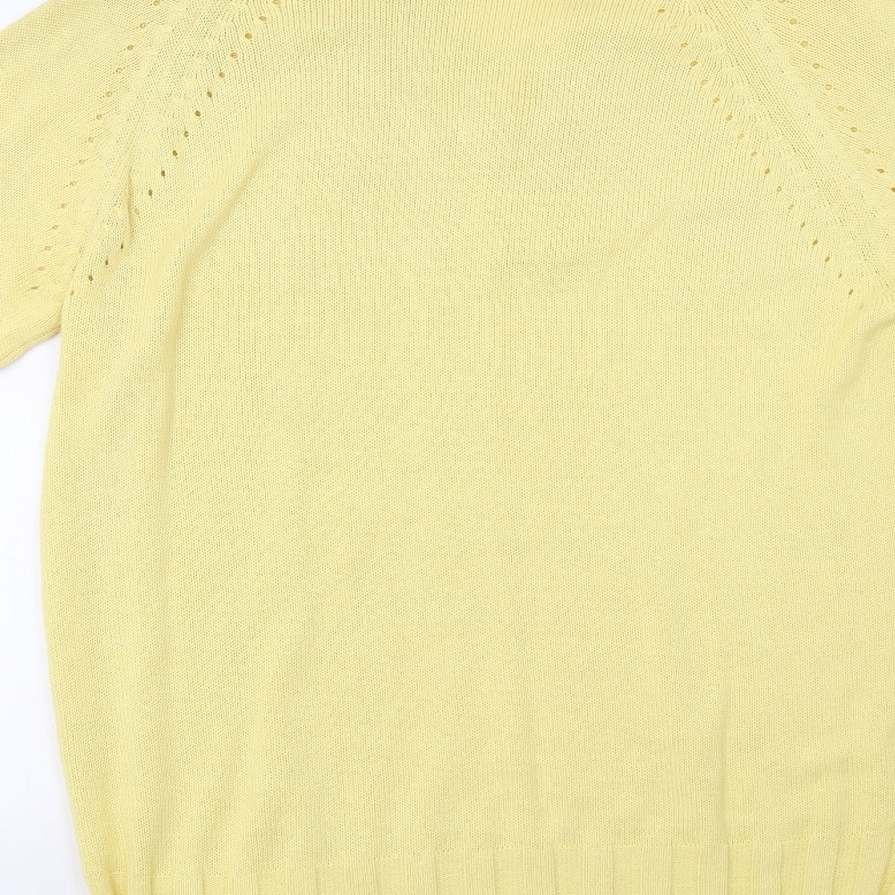 Passione Womens Yellow   Tunic Jumper Size 16