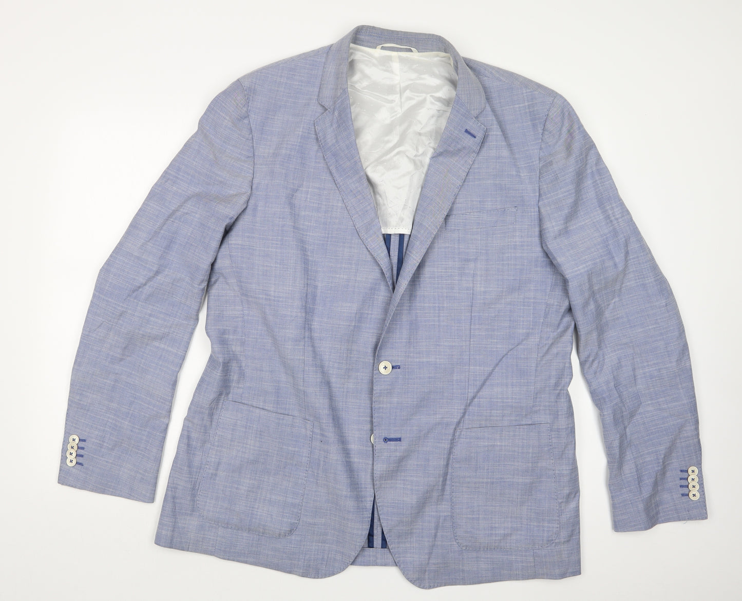 TOMMY HILFIGER  Mens Blue   Jacket Suit Jacket Size 56