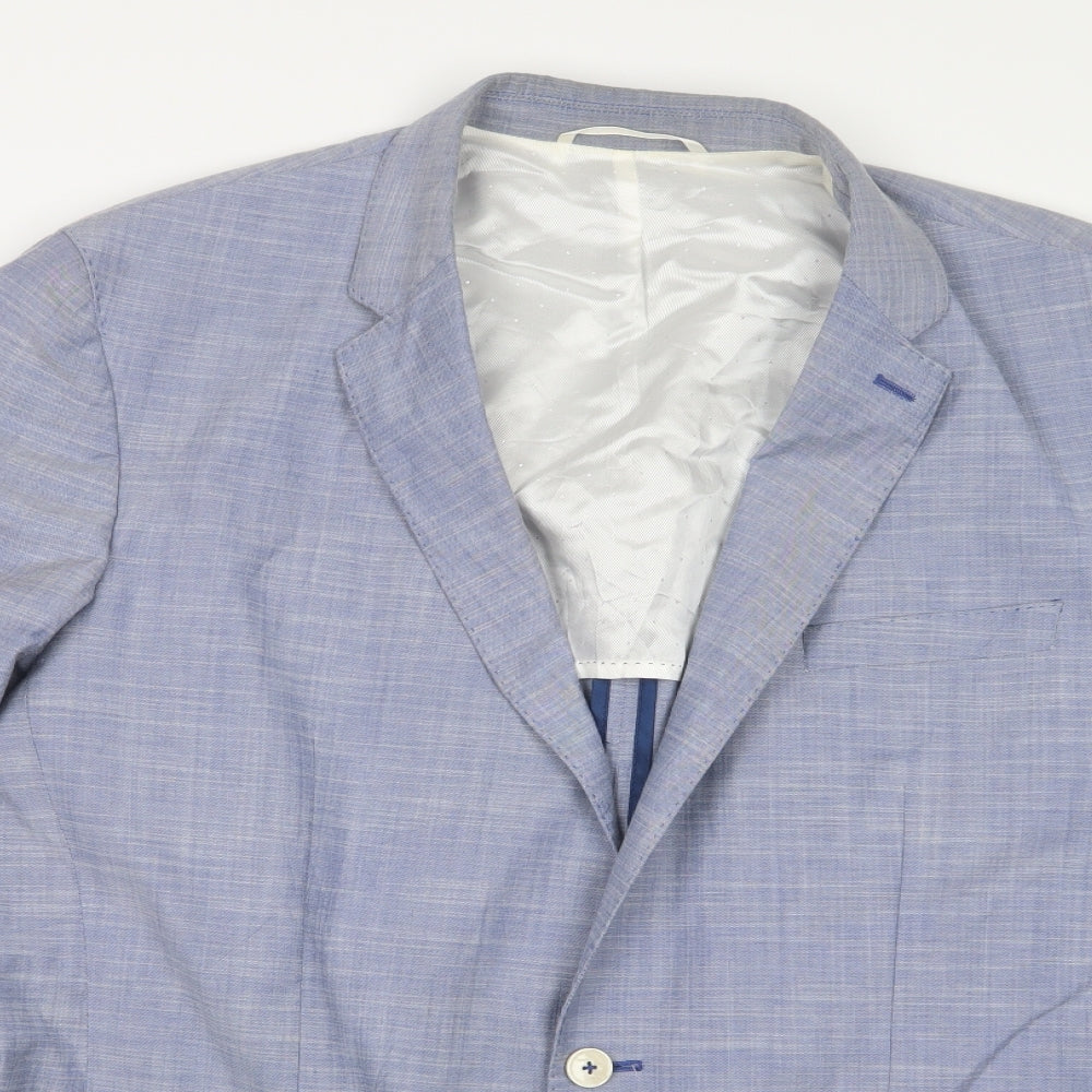TOMMY HILFIGER  Mens Blue   Jacket Suit Jacket Size 56