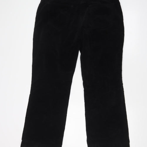 JUDY FRENCH Womens Black   Wide-Leg Jeans Size 16 L28 in