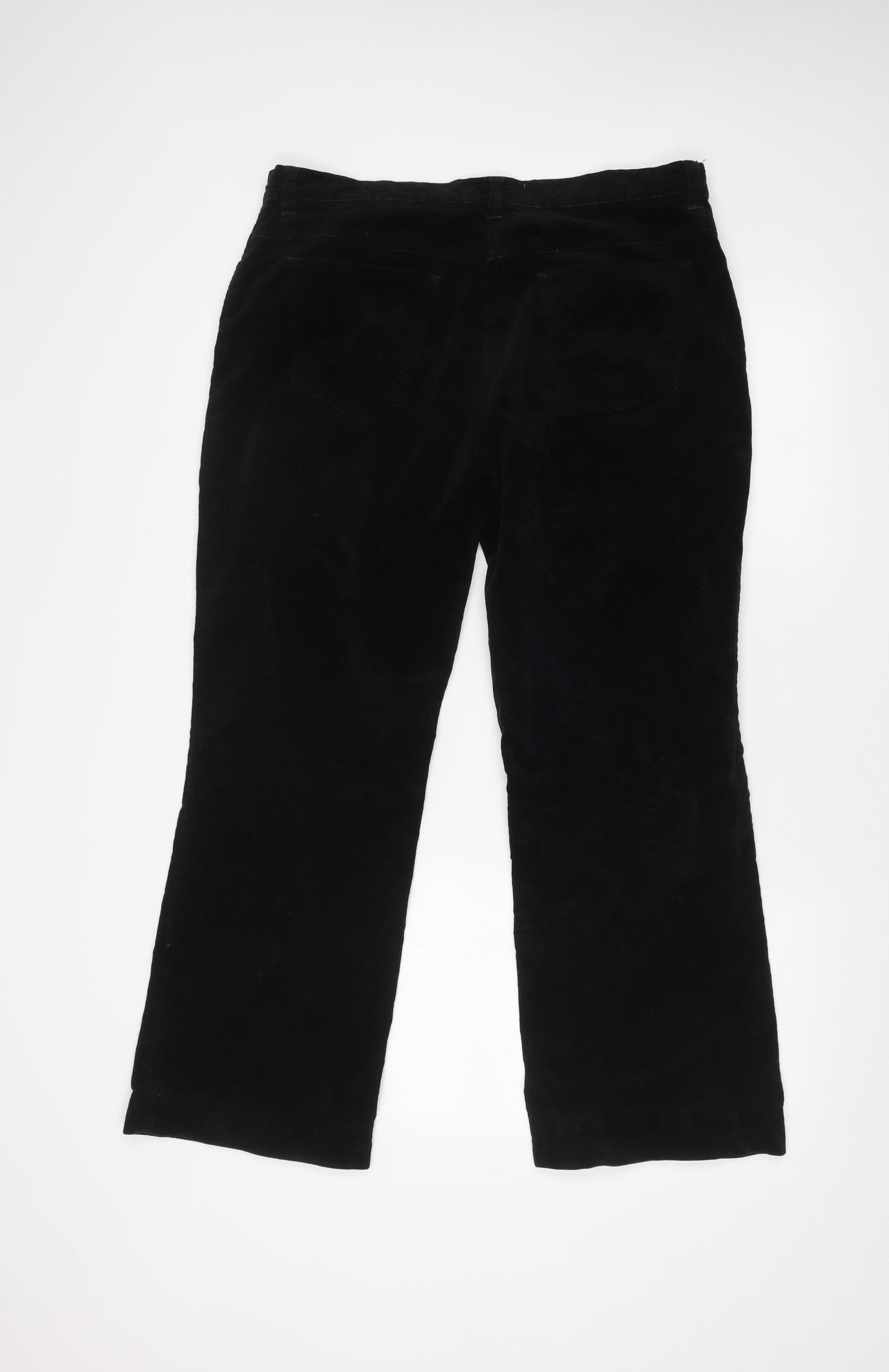 JUDY FRENCH Womens Black   Wide-Leg Jeans Size 16 L28 in