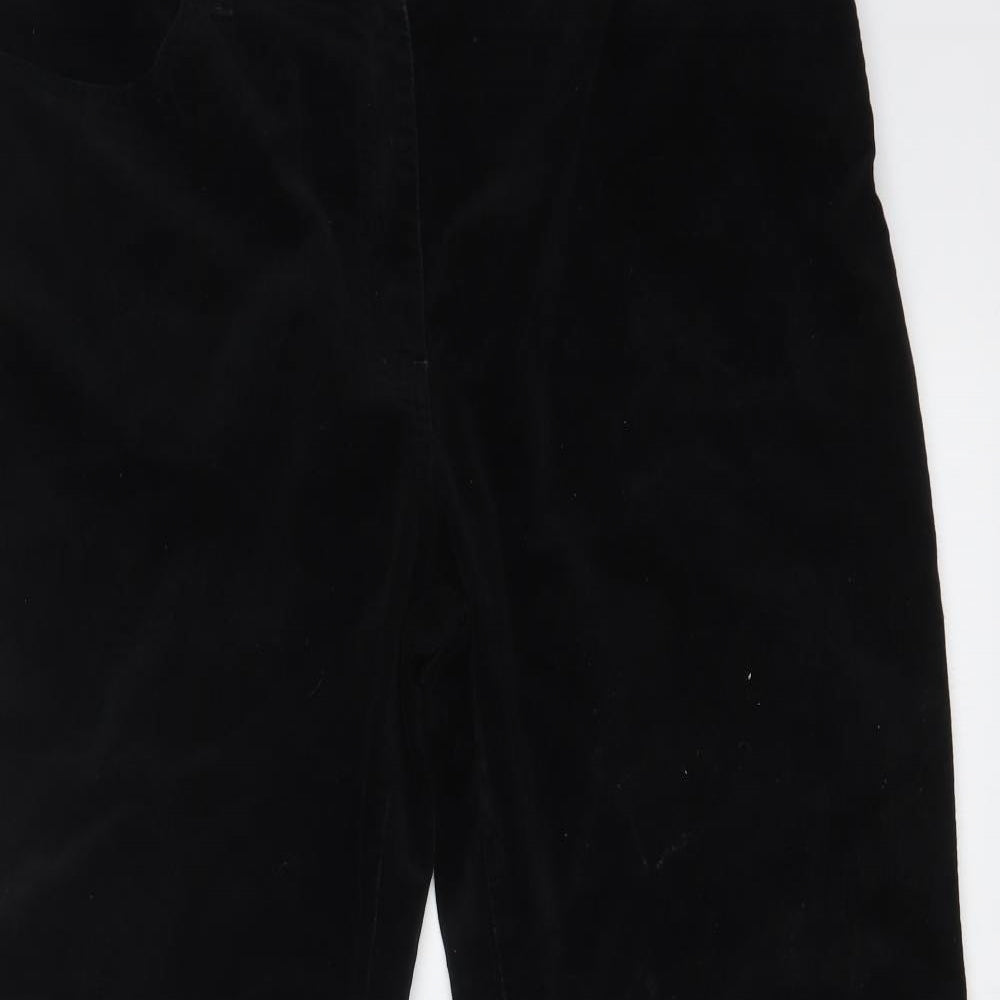 JUDY FRENCH Womens Black   Wide-Leg Jeans Size 16 L28 in