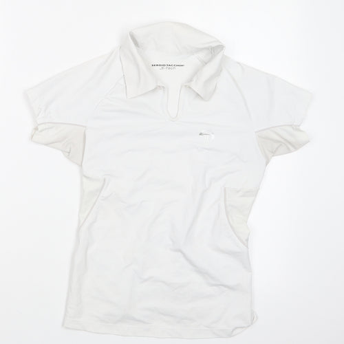 Sergio Tacchini Womens White   Basic T-Shirt Size S