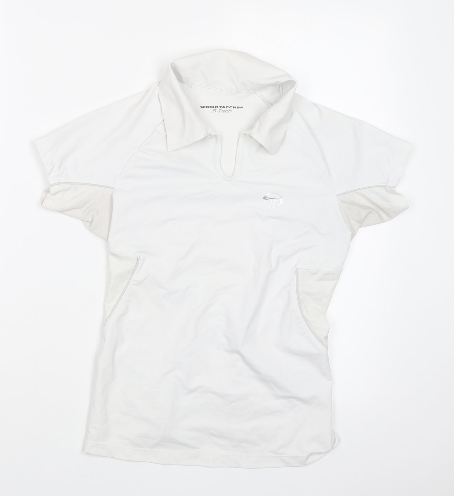 Sergio Tacchini Womens White   Basic T-Shirt Size S