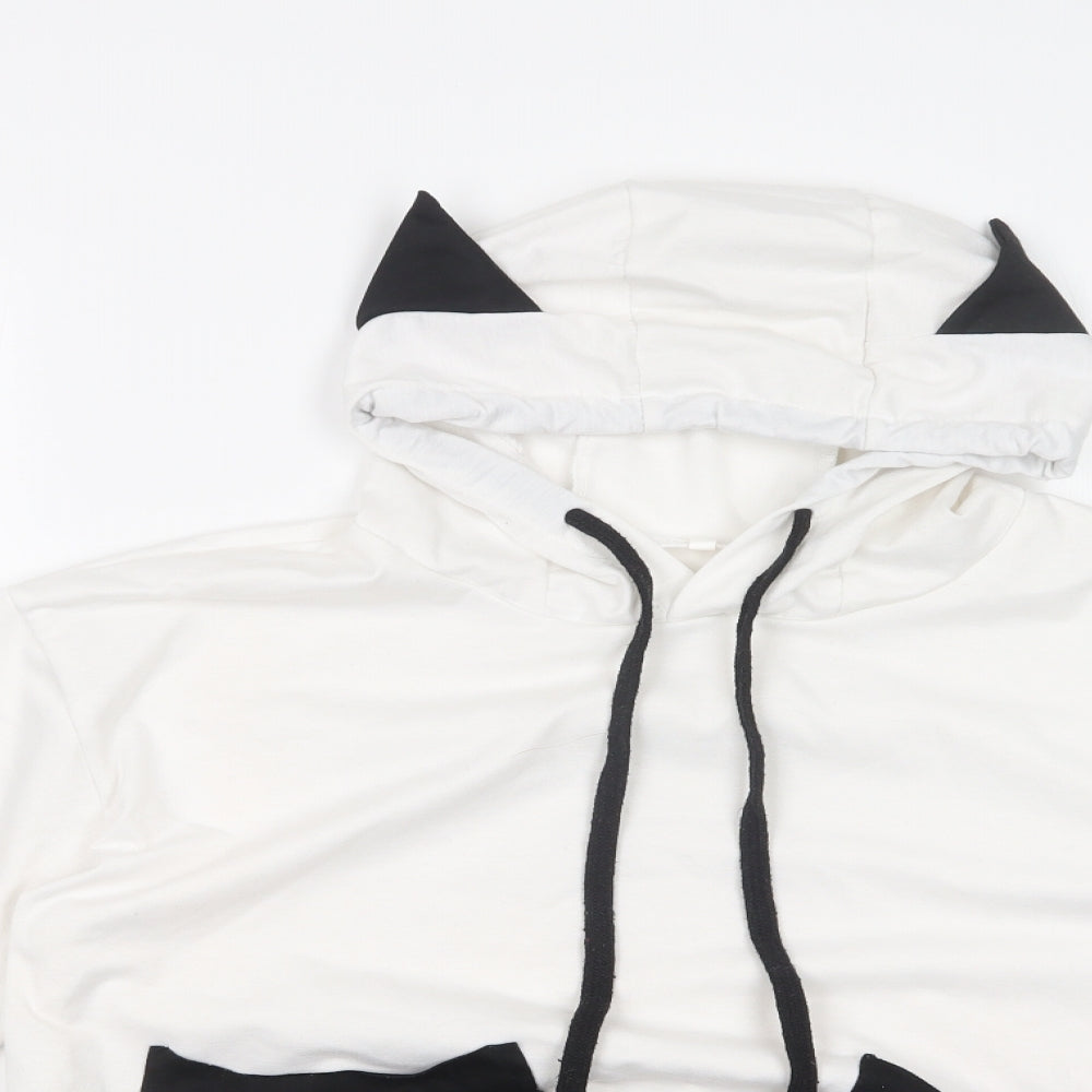 Preworn Girls White   Pullover Hoodie