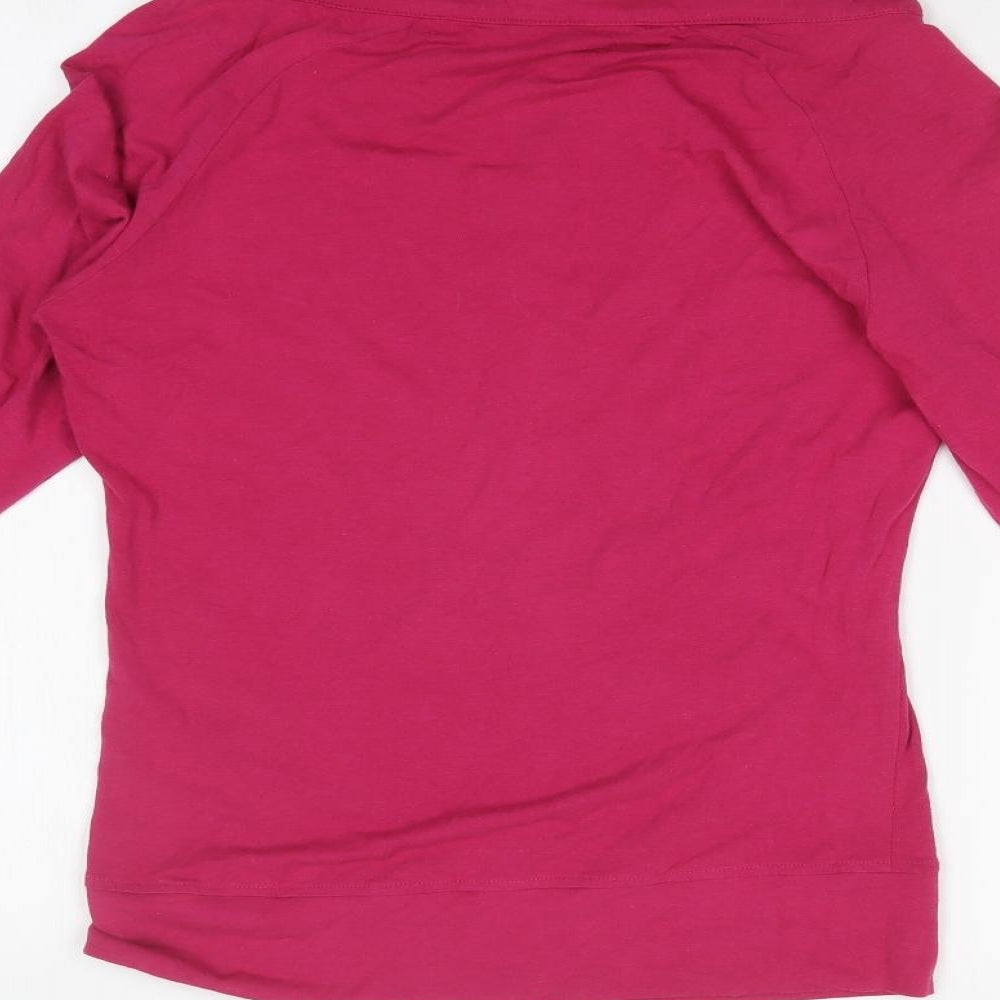 John Lewis Womens Pink   Full Zip Hoodie Size 10