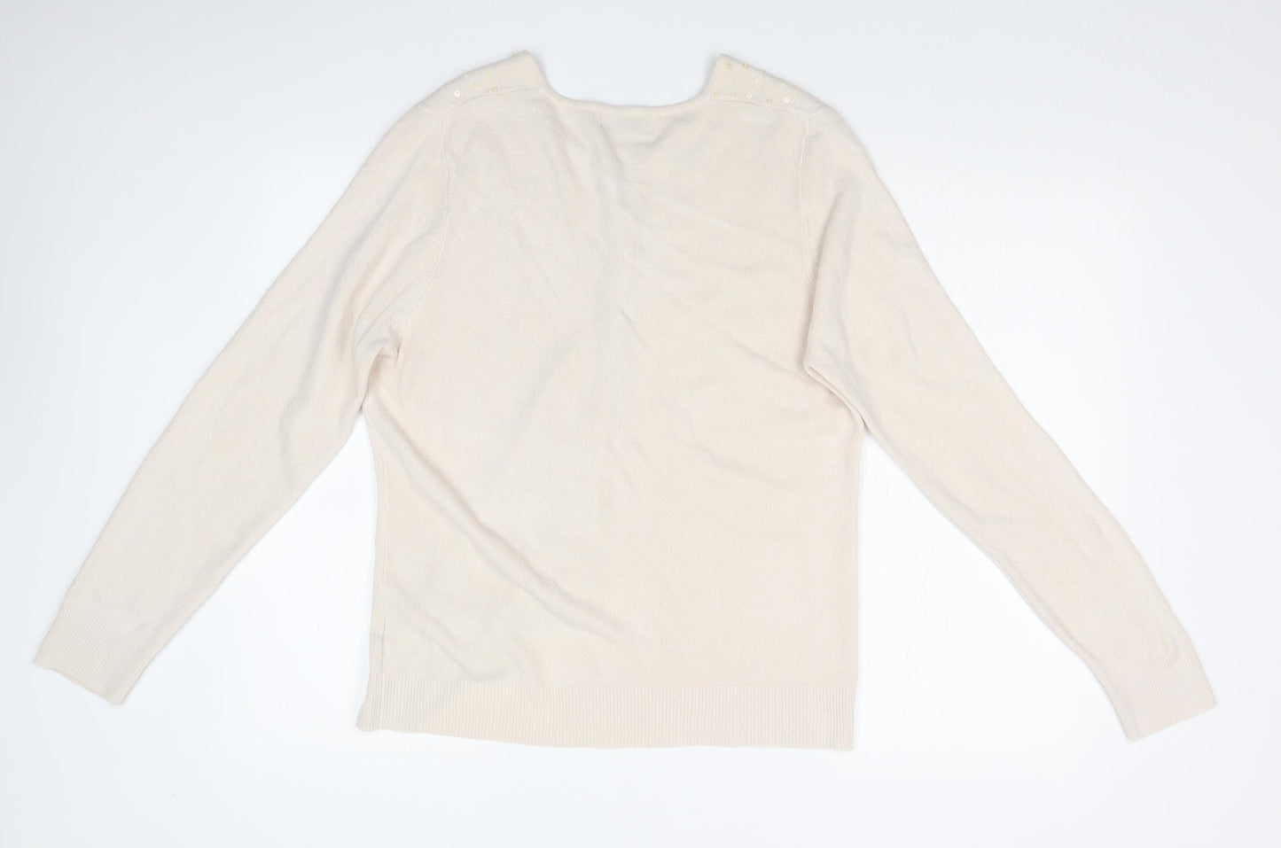 MARIANNA Womens White   Cardigan Jumper Size 22