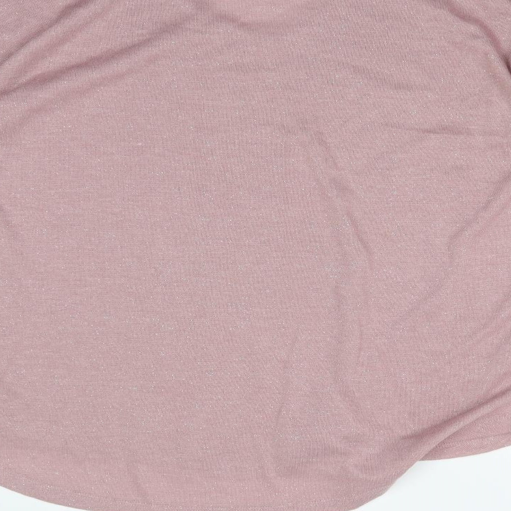 Peacocks Womens Pink   Basic T-Shirt Size 18