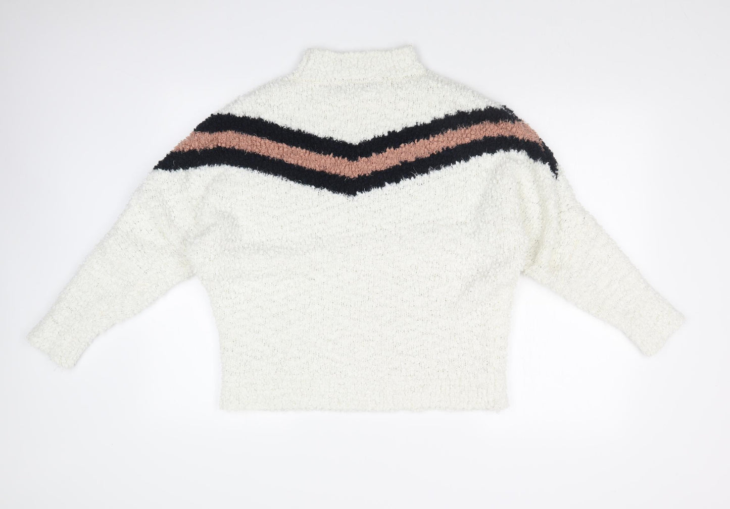 FASHION PRIVATE COMPANY Womens Multicoloured Striped  Pullover Jumper Size S