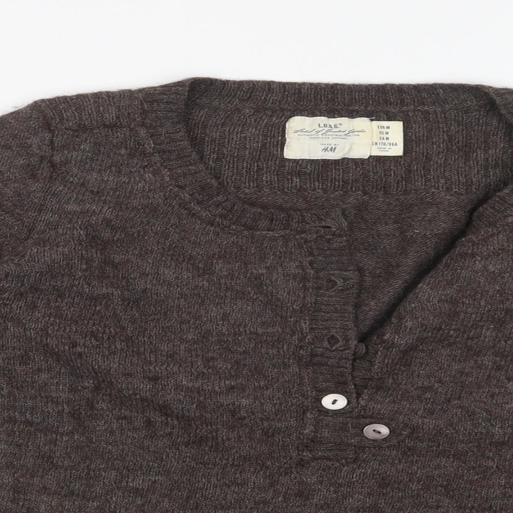 H&M Womens Brown   Basic T-Shirt Size M