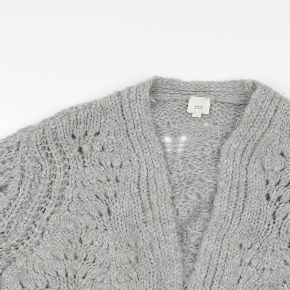 River Island Womens Grey   Cardigan Jumper Size S