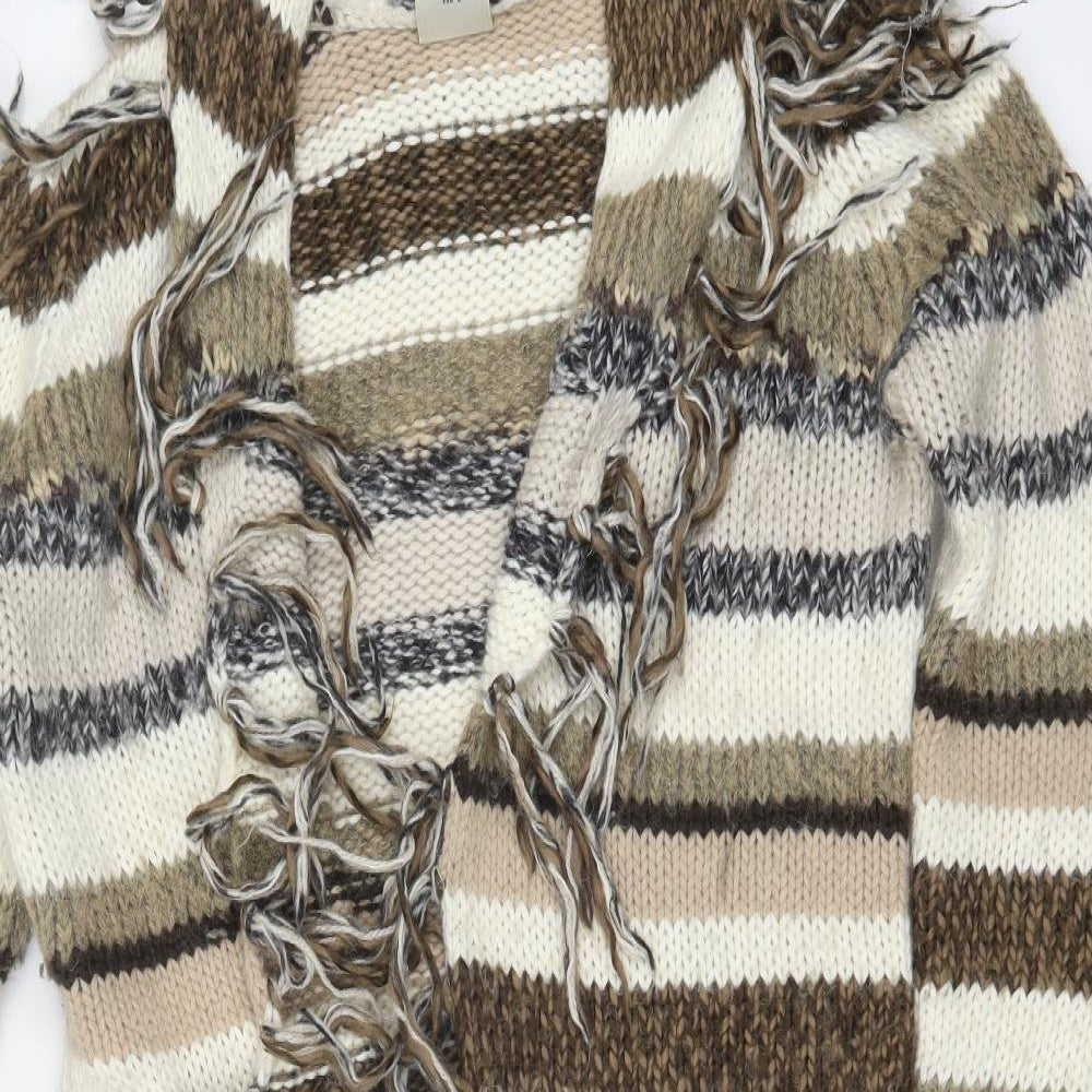 NEXT Womens Multicoloured Striped  Cardigan Jumper Size L