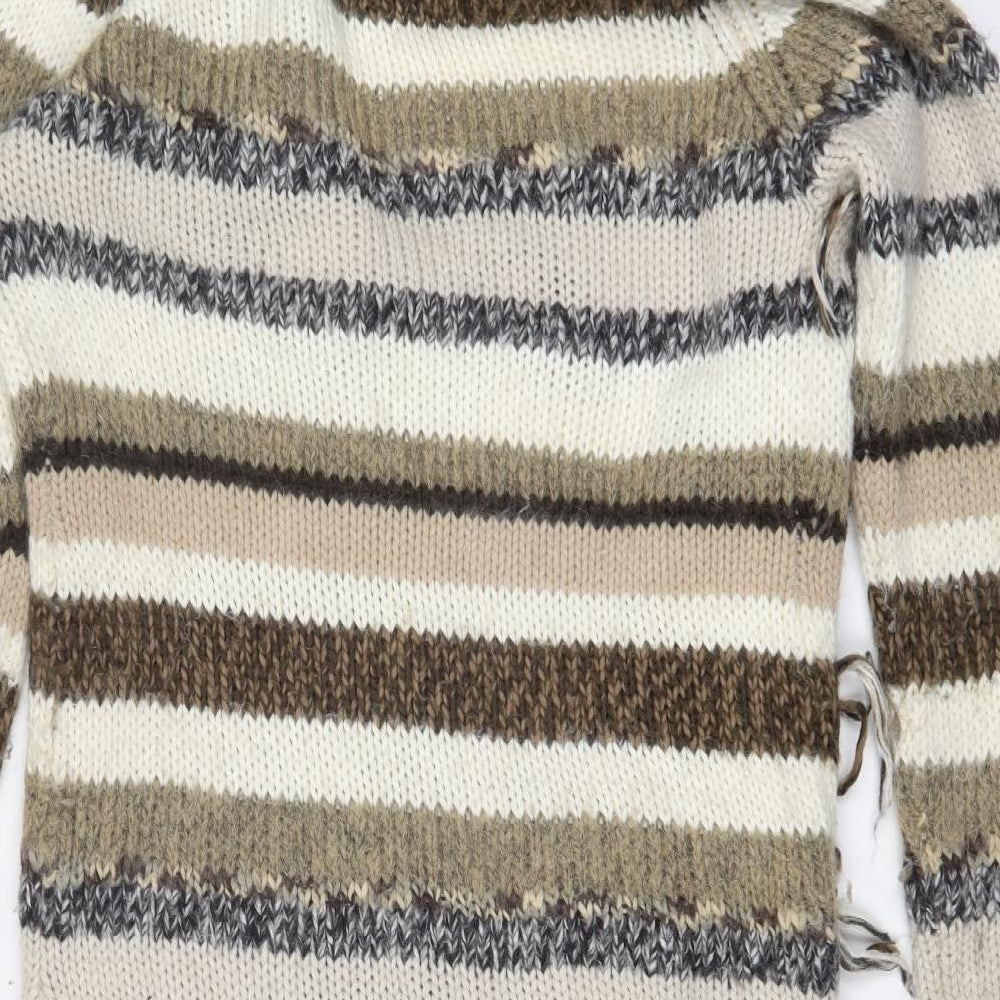 NEXT Womens Multicoloured Striped  Cardigan Jumper Size L