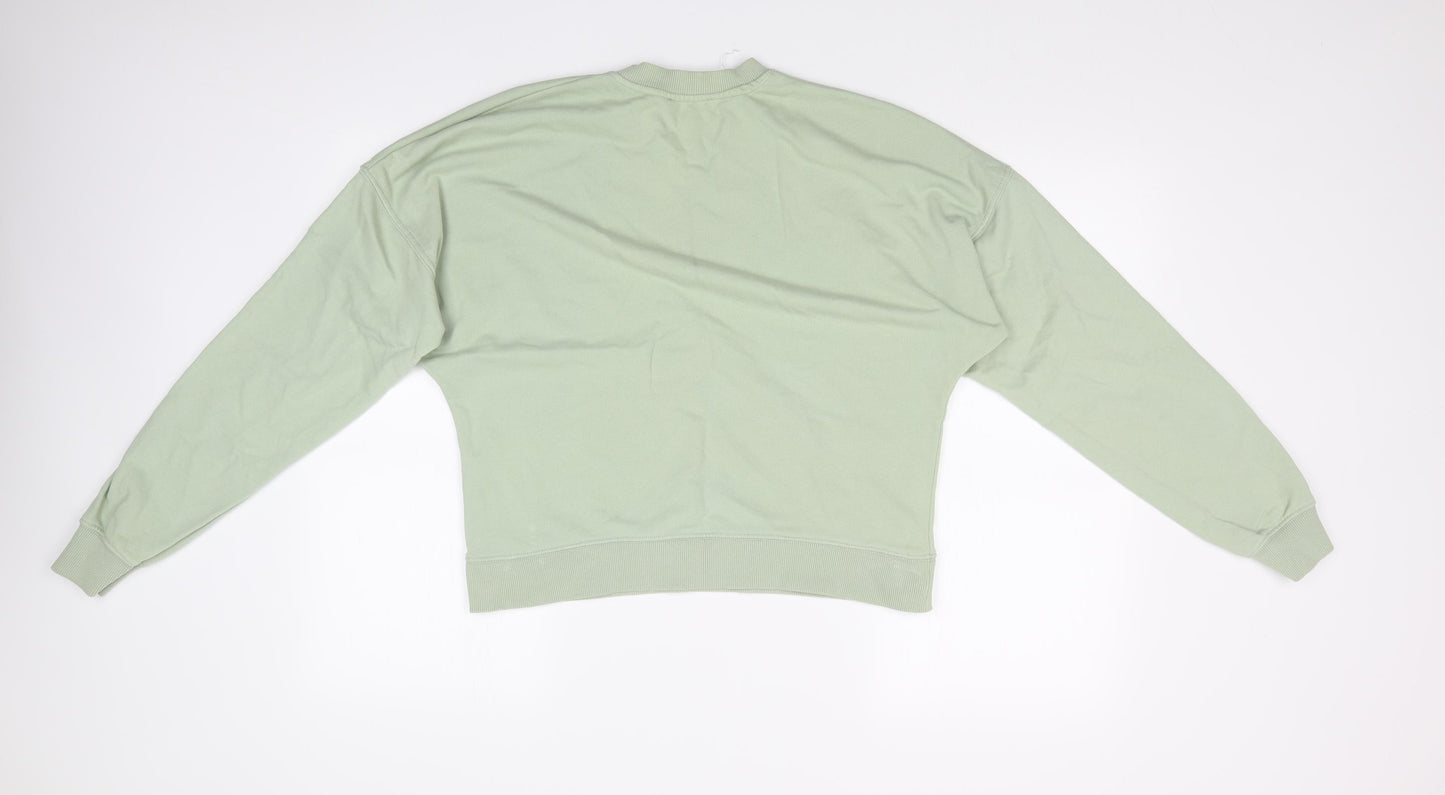 New Look Womens Green   Pullover Sweatshirt Size M