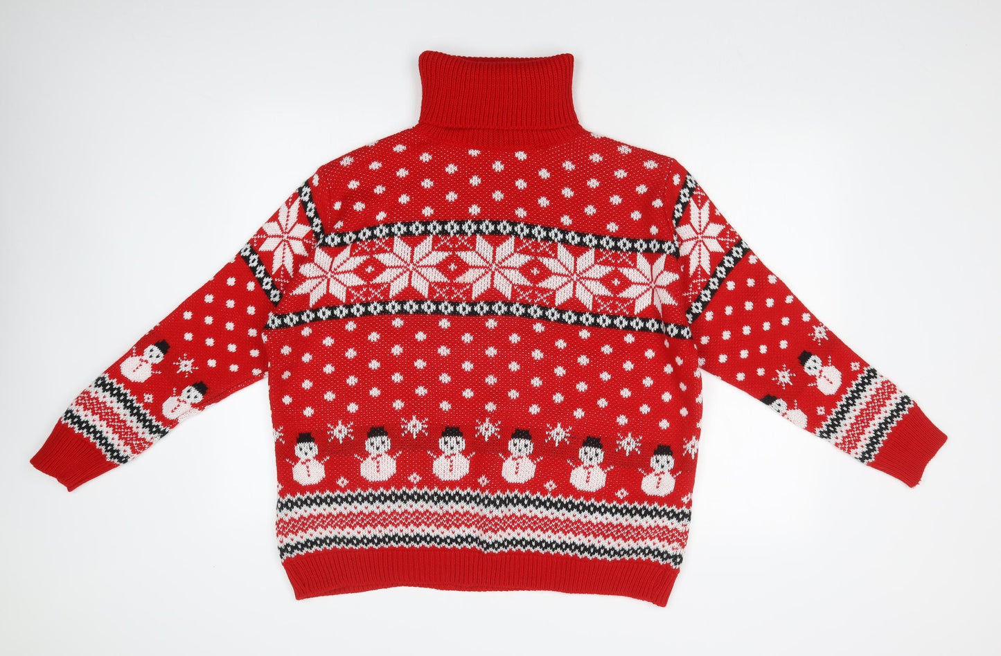 LULUA Womens Red Fair Isle  Pullover Jumper Size XL  - CHRISTMAS