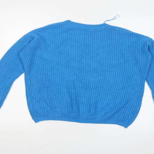 Peacocks Womens Blue   Pullover Jumper Size M