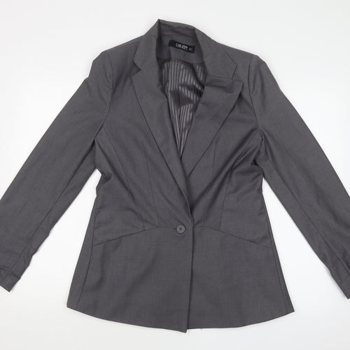 CHERRY Womens Grey   Jacket Suit Jacket Size L