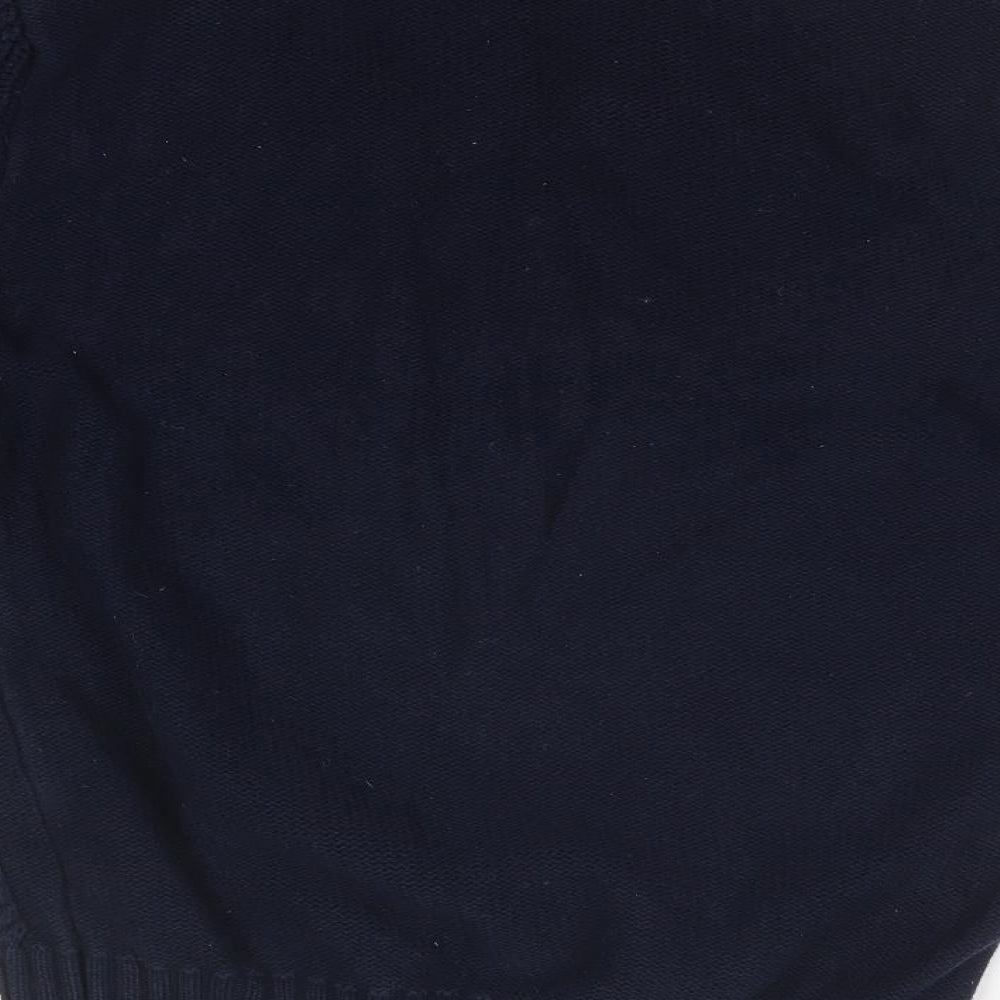 NIGEL HALL Mens Blue Argyle/Diamond  Cardigan Jumper Size S