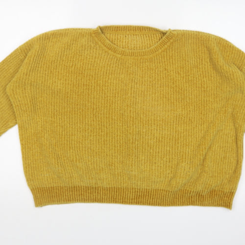 Primark Womens Yellow   Pullover Jumper Size L