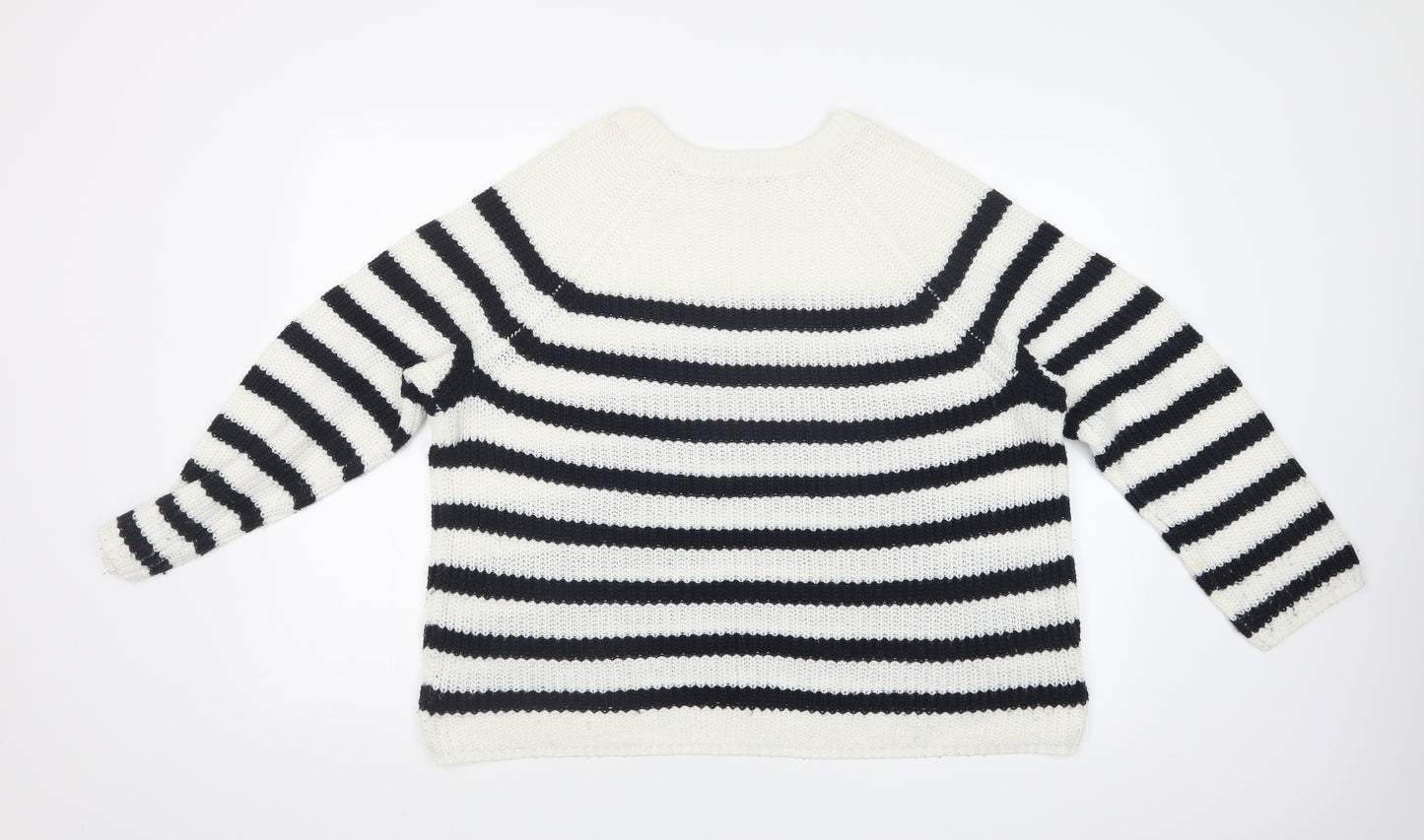 George Womens Multicoloured Striped  Pullover Jumper Size 16