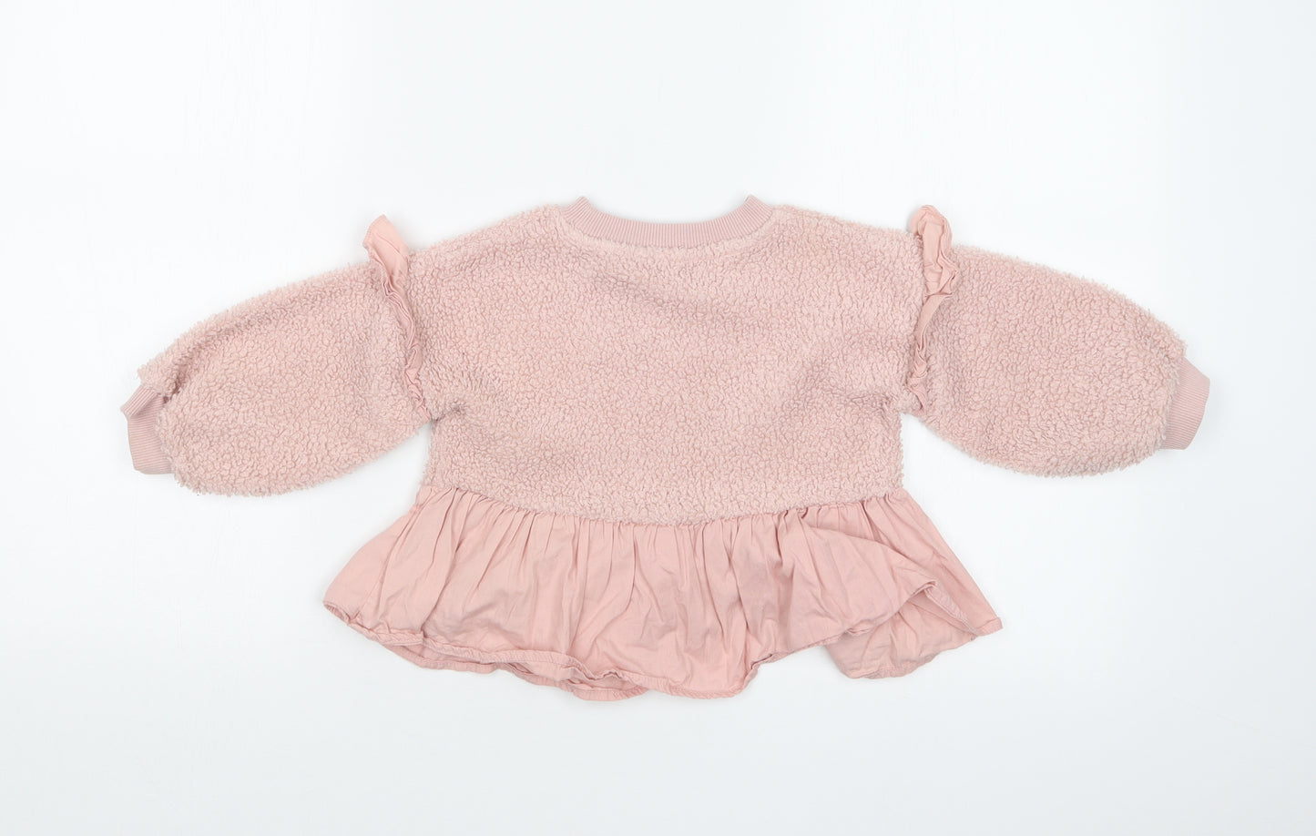 River Island Girls Pink   Pullover Jumper Size 12-18 Months