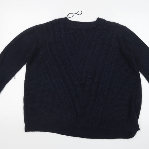 Peacocks Womens Blue   Pullover Jumper Size M