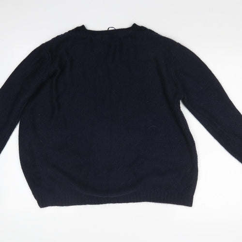 Peacocks Womens Blue   Pullover Jumper Size M