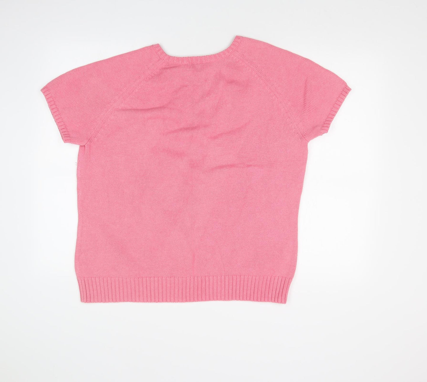 LANDS END Womens Pink   Basic T-Shirt Size XL