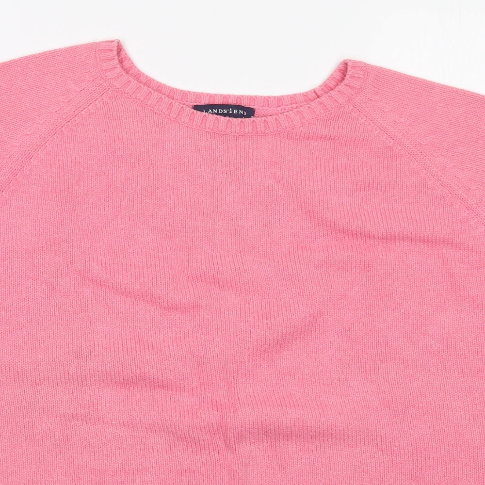 LANDS END Womens Pink   Basic T-Shirt Size XL