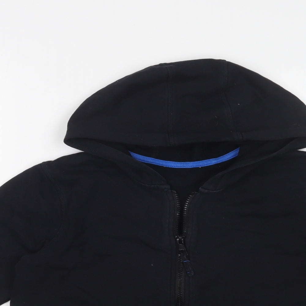George Boys Black   Full Zip Hoodie Size 10-11 Years