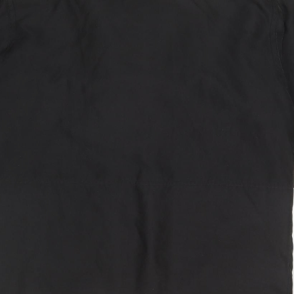 EWM Mens Black   Overcoat Coat Size S