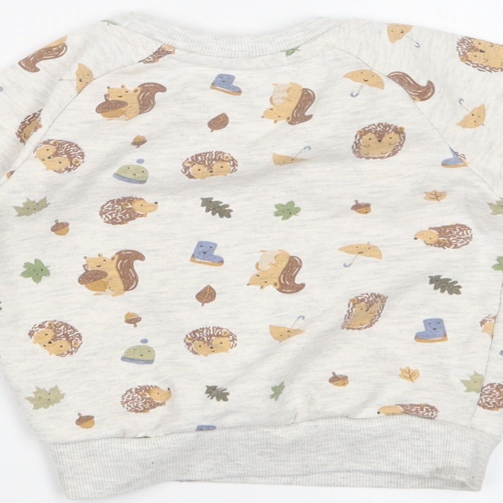 Primark Baby White   Pullover Jumper Size 9-12 Months