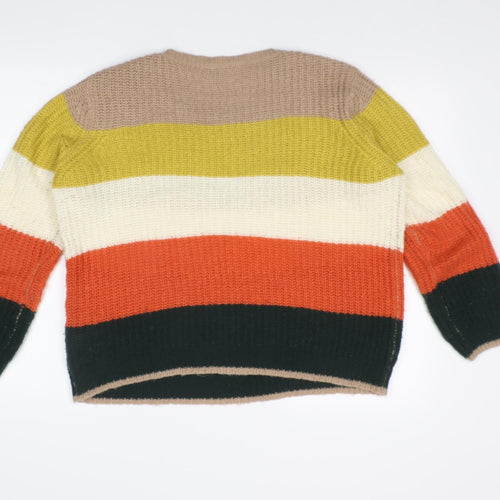 PEP&CO Womens Multicoloured Striped  Pullover Jumper Size M