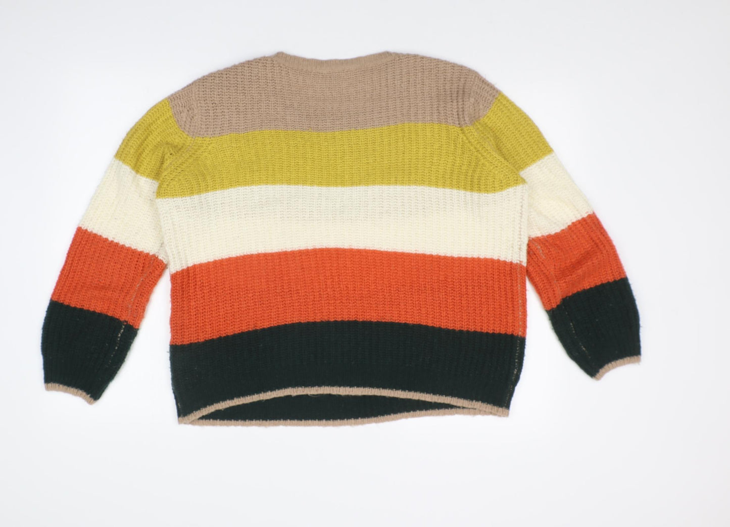 PEP&CO Womens Multicoloured Striped  Pullover Jumper Size M