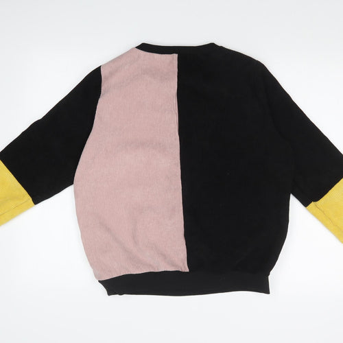 SheIn Womens Multicoloured Colourblock  Pullover Sweatshirt Size M