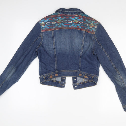 H&M Womens Black Fair Isle  Jacket  Size 8