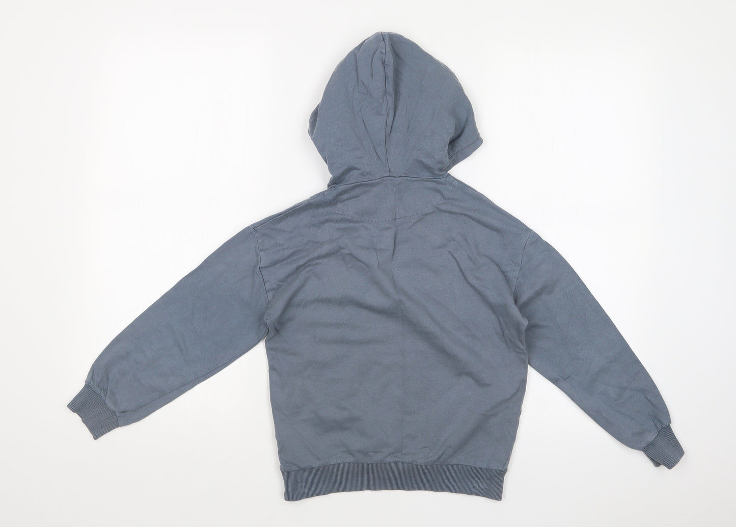 M&S Boys Blue   Pullover Hoodie Size 7-8 Years