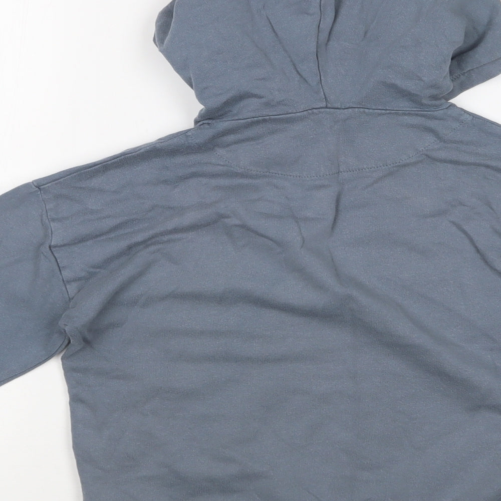 M&S Boys Blue   Pullover Hoodie Size 7-8 Years