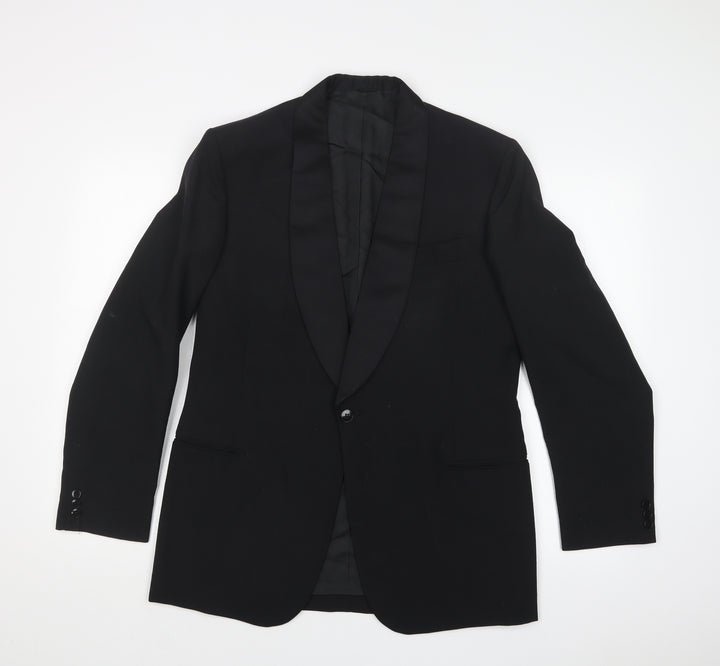 HAWKSMOOR Mens Black Jacket Suit Jacket