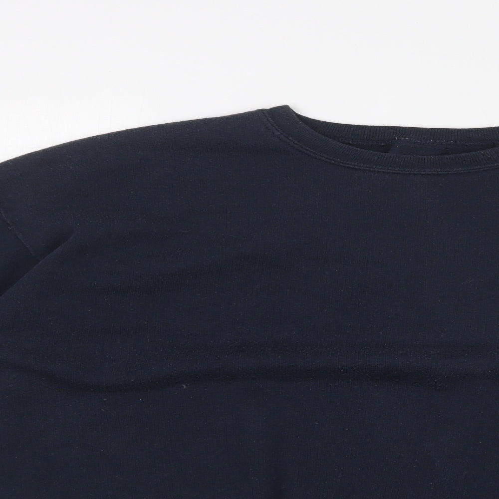 B&C Mens Blue   Pullover Sweatshirt Size XL