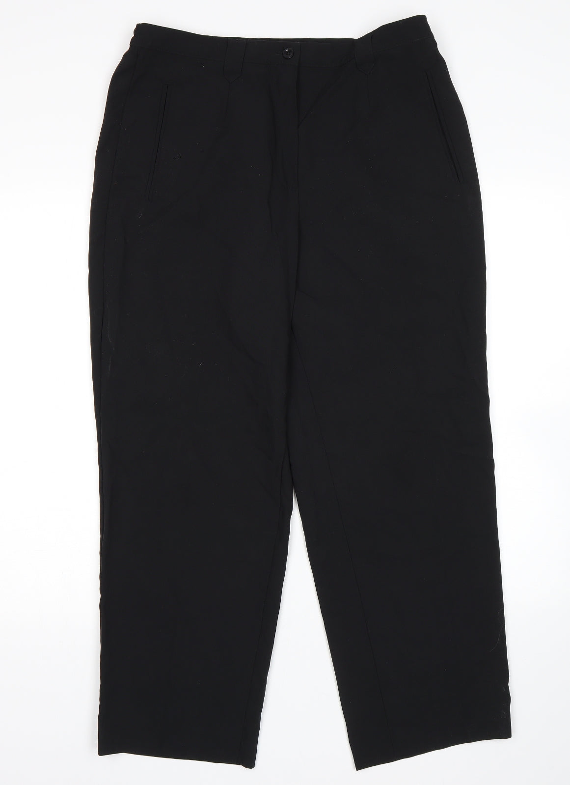 BHS Womens Black   Trousers  Size 16 L27 in