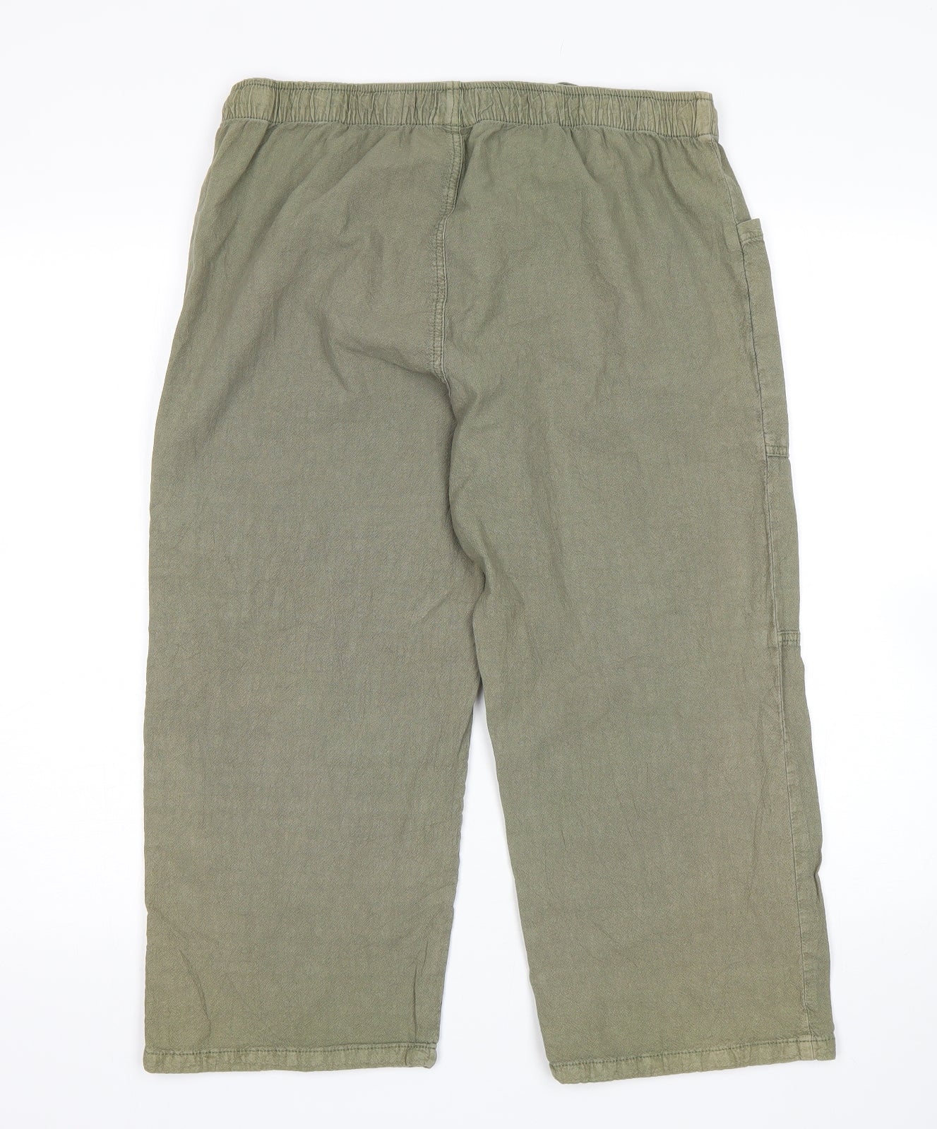 Pep Womens Green   Cropped Trousers Size L L22 in