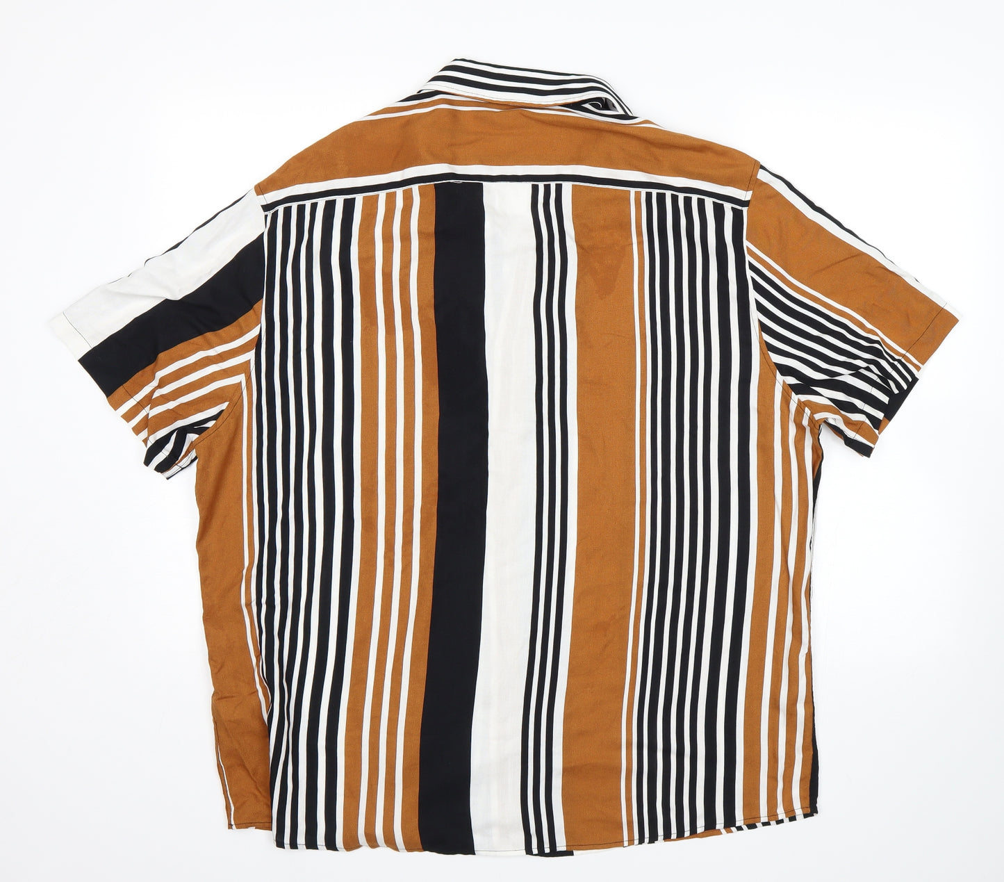 George Mens Multicoloured Striped   Button-Up Size 3XL
