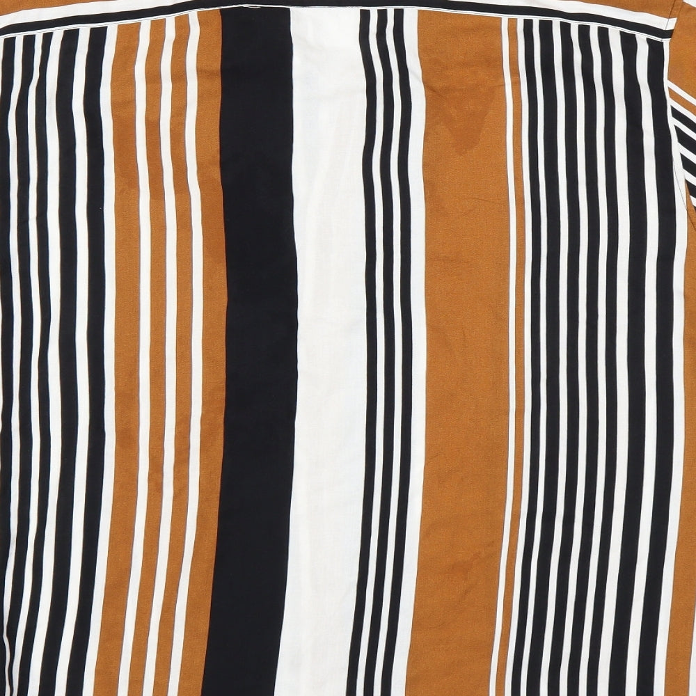 George Mens Multicoloured Striped   Button-Up Size 3XL