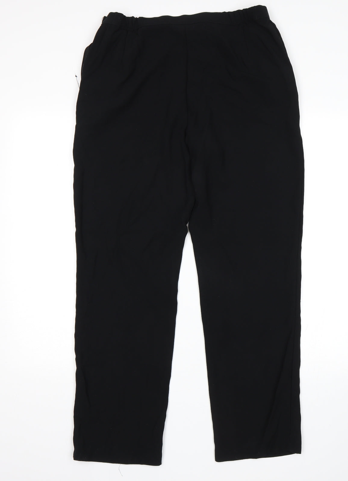M&S Womens Black   Trousers  Size 12 L29 in