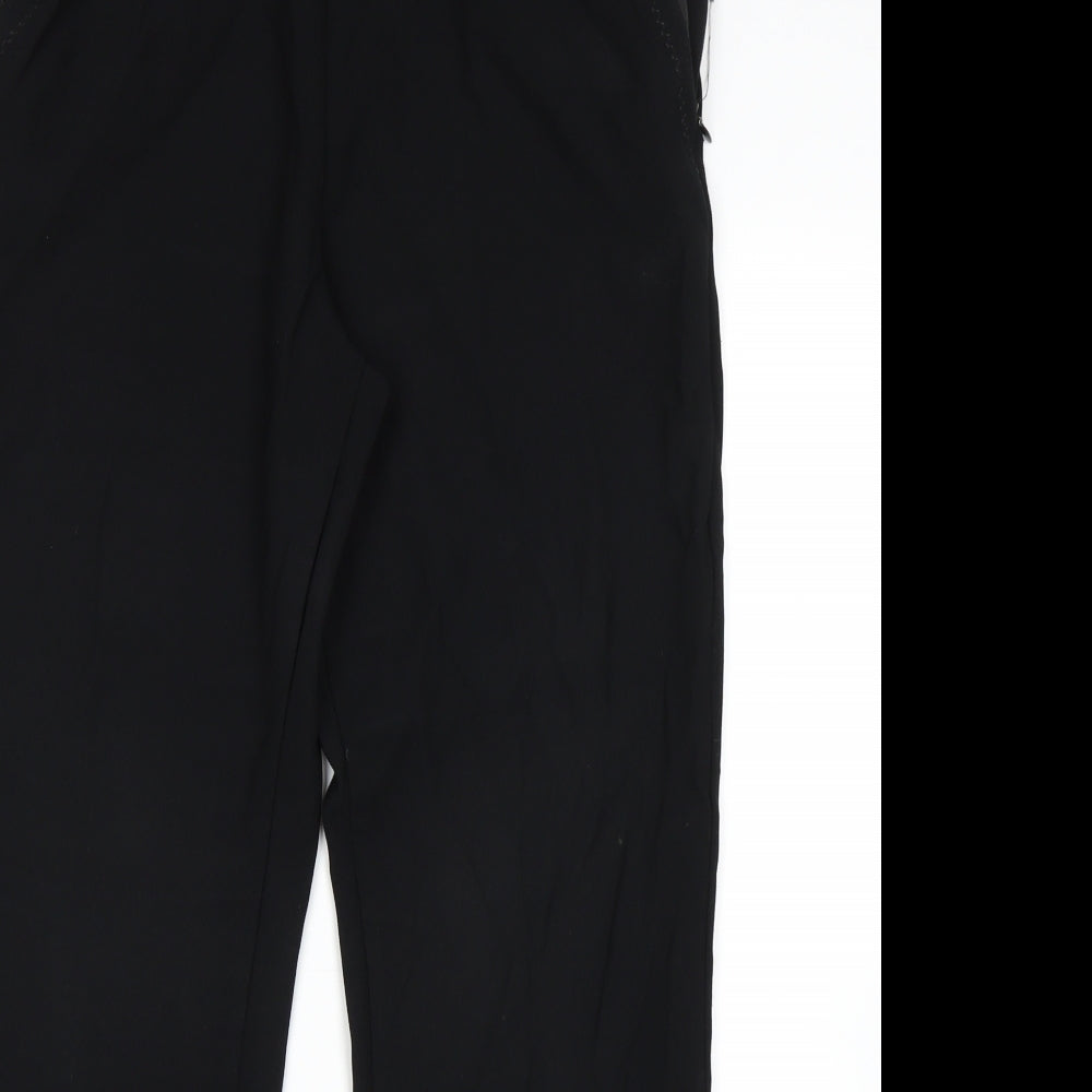 M&S Womens Black   Trousers  Size 12 L29 in