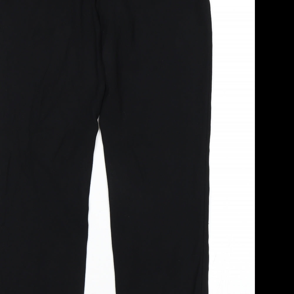 M&S Womens Black   Trousers  Size 12 L29 in