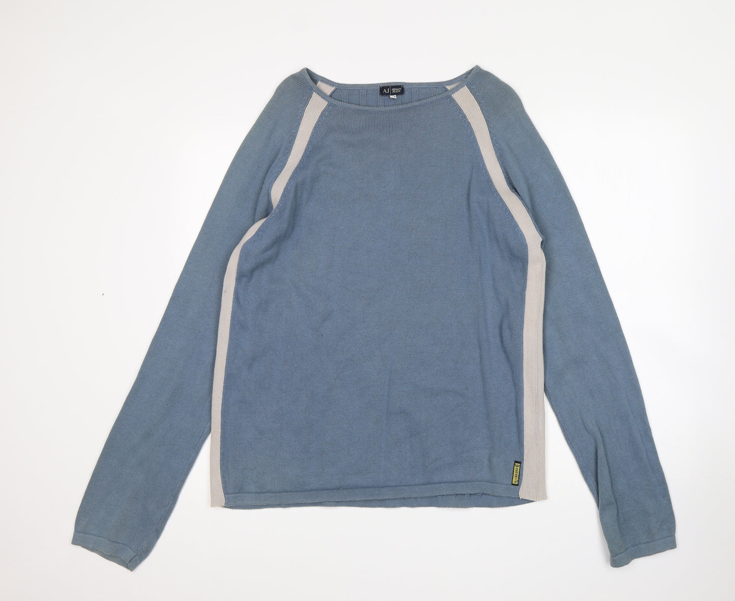 Armarni Jeans Mens Blue   Pullover Jumper Size XL